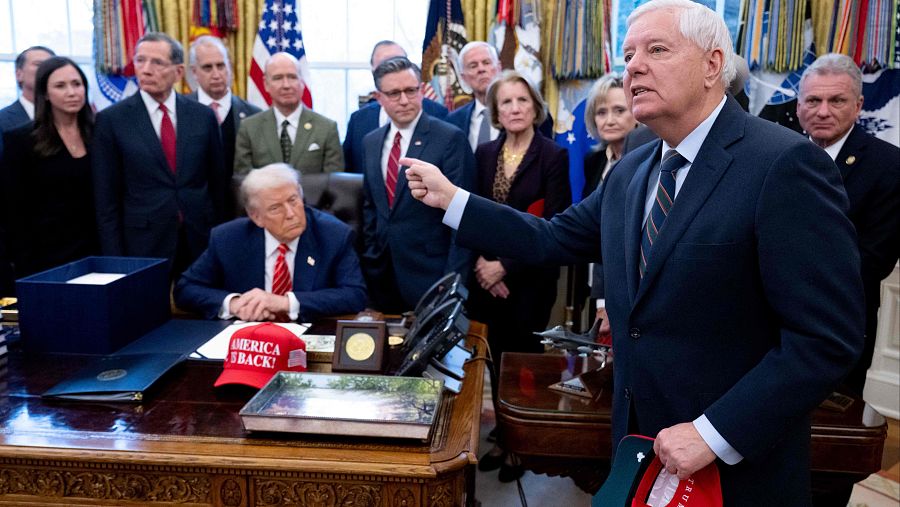 Muere el senador de Estados Unidos Lindsey Graham, amigo cercano al presidente Donald Trump.