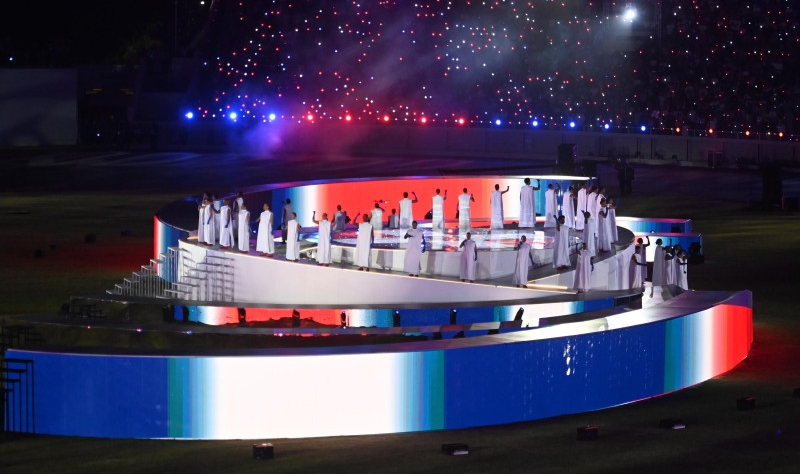 Imagen de la inauguración de los XXV Juegos Centroamericanos y del Caribe, Santo Domingo 2026.